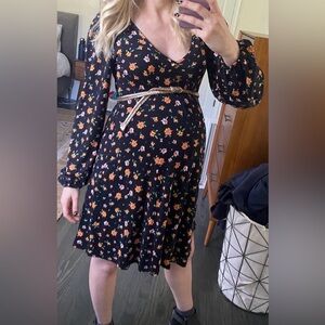 ASOS floral maternity dress